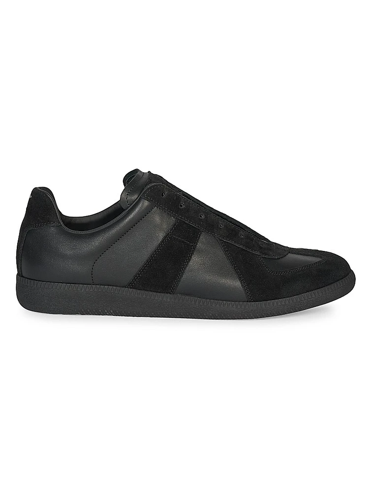 Replica Leather & Suede Low-Top Sneakers