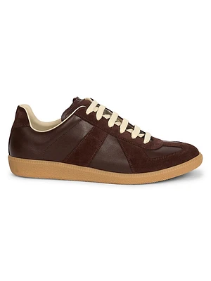 Replica Leather & Suede Sneakers