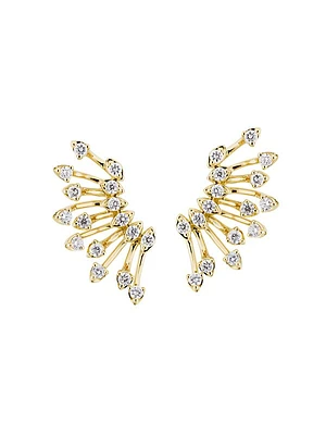 Luminus 18K Yellow Gold & Diamond Earrings