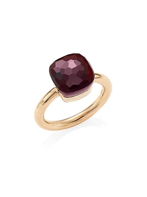 Nudo 18K Rose Gold, White Gold & Garnet Ring