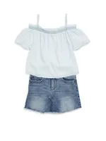 Little Girl's Jenny Denim Skirt