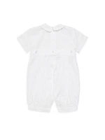 Baby Girl's 3-Piece Convertible Christening Gown, Romper & Bonnet