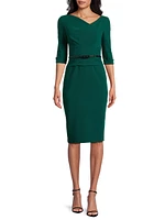 Jackie O Loft Woven Sheath Dress