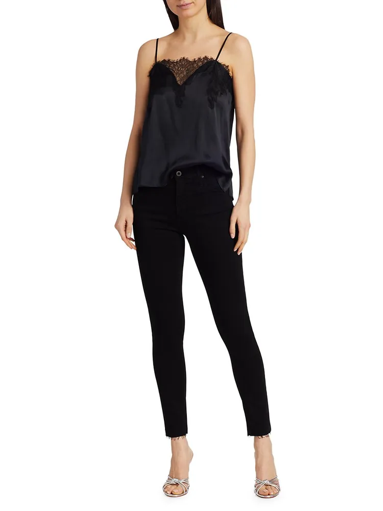 Farah High-Rise Stretch Skinny Ankle Jeans