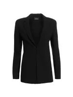 Odette Notch Lapel Wool Blazer