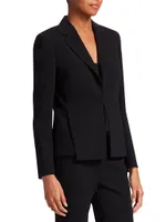 Ocelia Slit Detail Wool Blazer