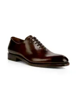 Angiolo Lace-Up Leather Oxfords