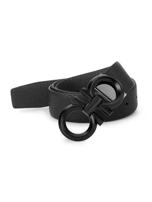 Logo Cut-to-Size Reversible Leather Belt