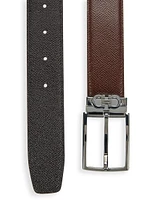 Cut-to-Size Reversible Leather Belt