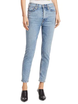 High-Rise Ankle Crop Comfort Stretch