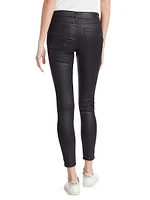 Farrah High-Rise Ankle Faux Leather Skinny Pants