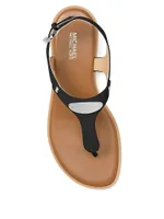 Plate Slingback Thong Sandals