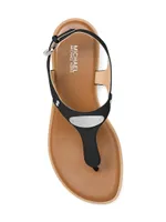 Plate Slingback Thong Sandals