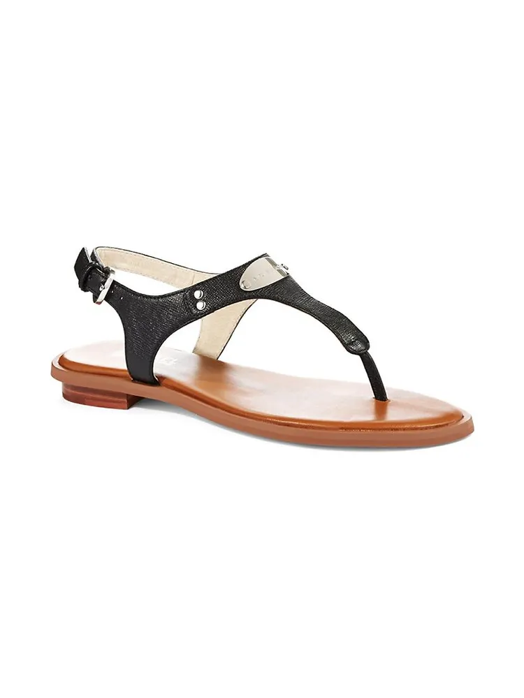 Plate Slingback Thong Sandals