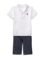 Baby Boy's Cotton Interlock Polo