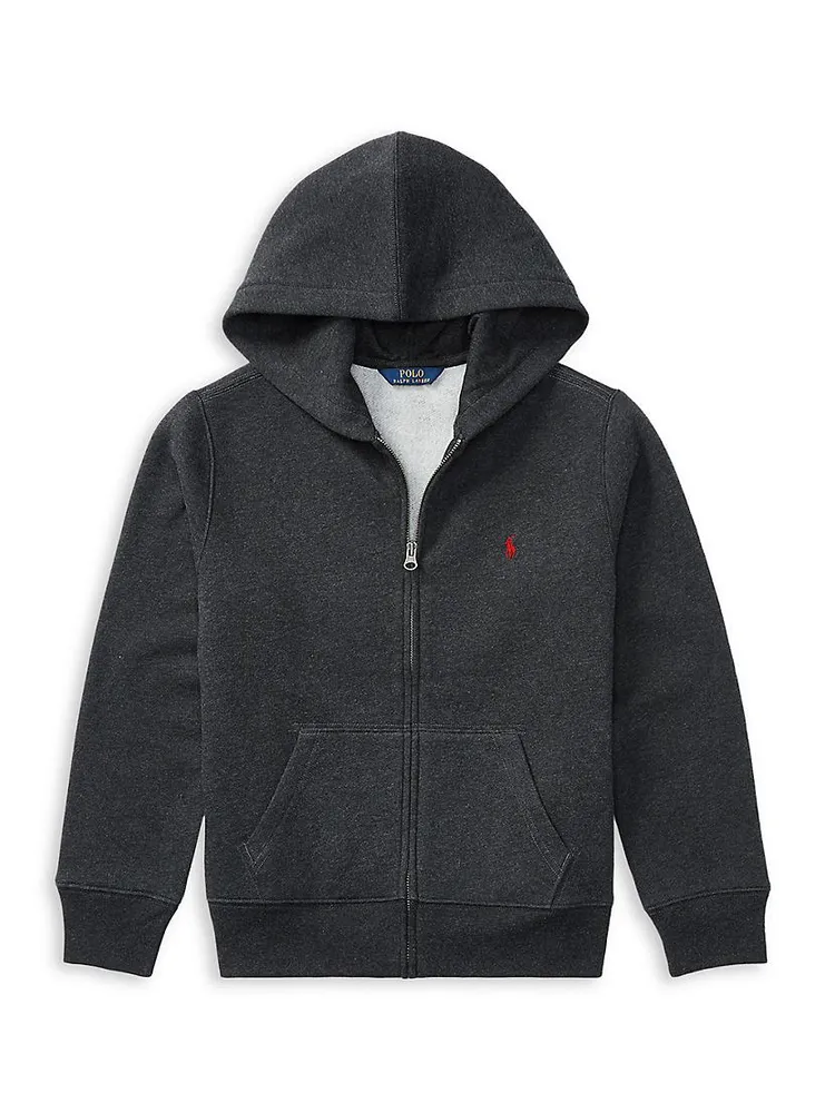 Boy's Cotton-Blend Fleece Hoodie