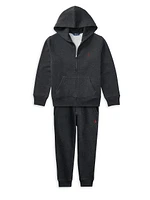 Boy's Cotton-Blend Fleece Hoodie