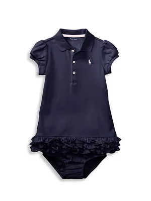 Baby Girl's 2-Piece Cupcake Polo Dress & Bloomers Set