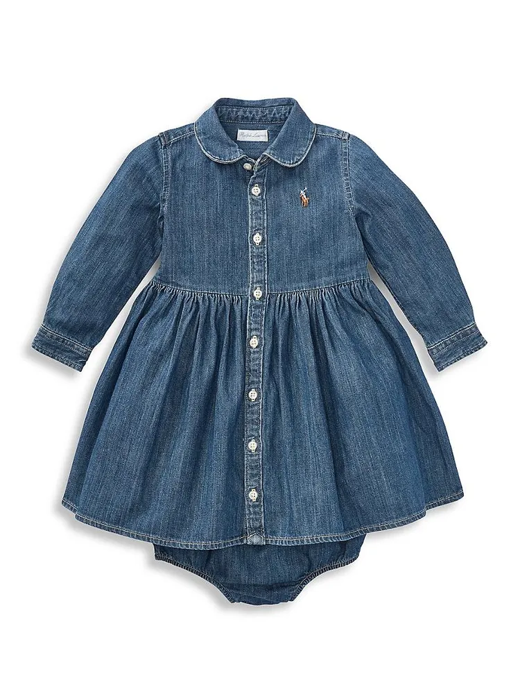 Baby Girl's Denim Shirtdress