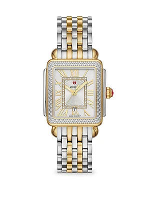 Deco Madison Mid Two-Tone 148 Diamond Bracelet Watch