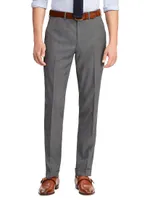 Greg Flat-Front Wool Pants