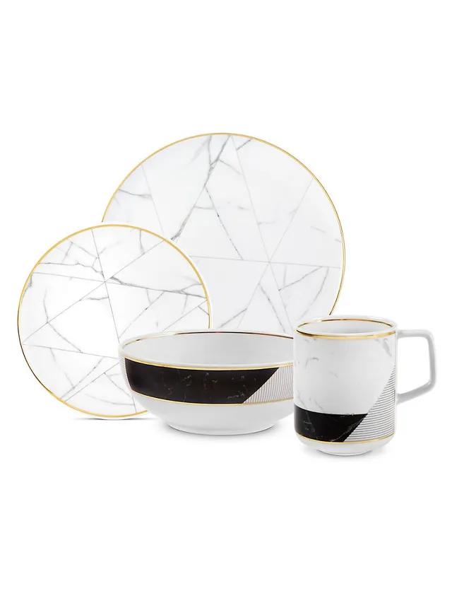 Brasserie Porcelain 16-Piece Dinnerware Sets