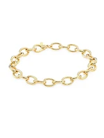 18K Yellow Gold Chain Link Bracelet