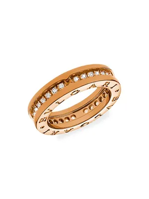 B.zero1 18K Rose Gold & Diamond Ring