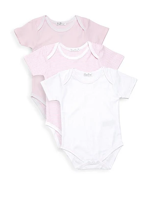 Baby Girl's Kissy Three-Piece Short-Sleeve Bodysuit Set