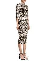 Delora Leopard Bodycon Dress