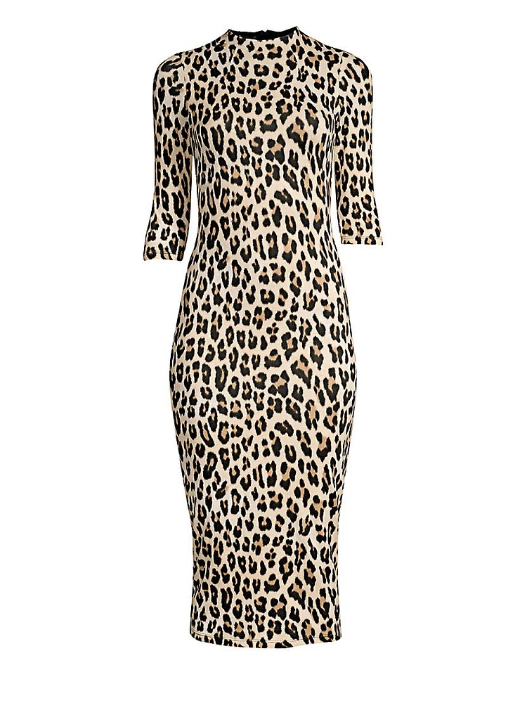 Delora Leopard Bodycon Dress