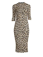 Delora Leopard Bodycon Dress