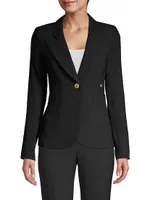 Duchess Single-Breasted Wool Blazer