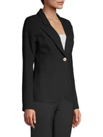 Duchess Single-Breasted Wool Blazer