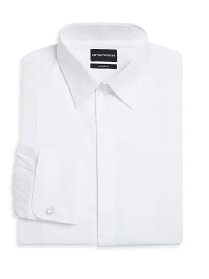 Cotton Modern-Fit Long-Sleeve Tuxedo Shirt