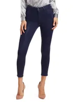 Margot High-Rise Ankle Skinny Coated Jeans