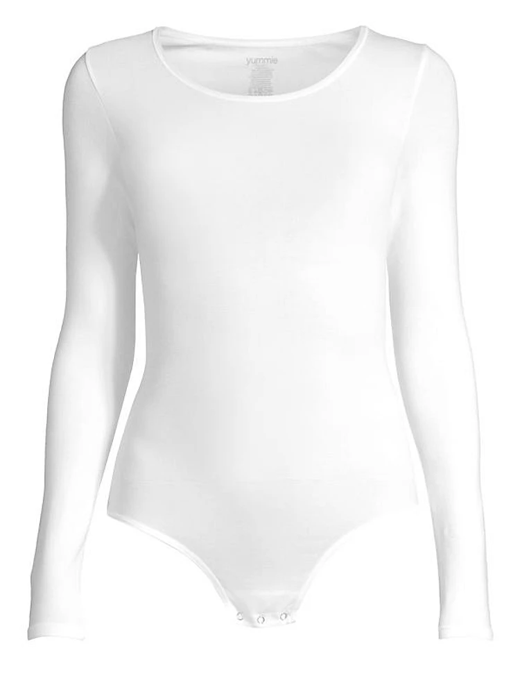 Long-Sleeve Shaping Bodysuit