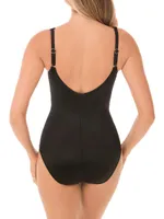 Network Madero Ruched Criss Cross One-Piece Swimsuit