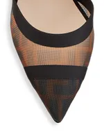 Colibri Mesh Slingback Pumps