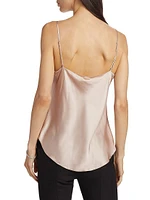 Marta Silk Cowlneck Cami Top