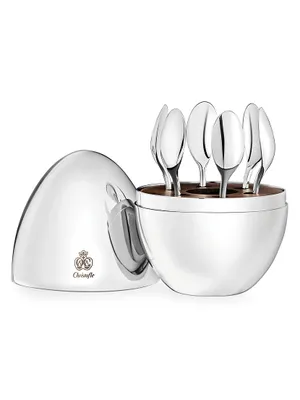 Mood Collection Silverplated Six-Piece Espresso Spoon Set