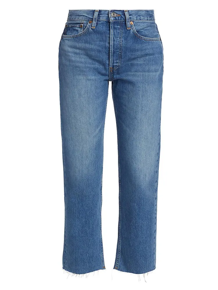 Rigid High-Rise Stovepipe Jeans