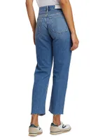 Rigid High-Rise Stovepipe Jeans