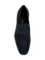 Suede Penny Loafers