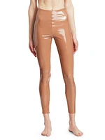 Classic Faux-Patent Leather Leggings