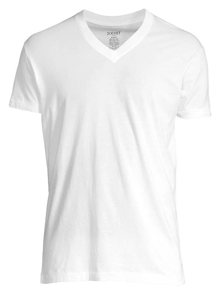 Pima Cotton V-Neck Tee