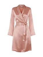 Silk Satin Short Robe