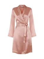 Silk Satin Short Robe