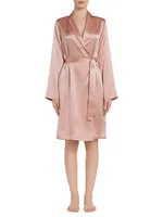 Silk Satin Short Robe