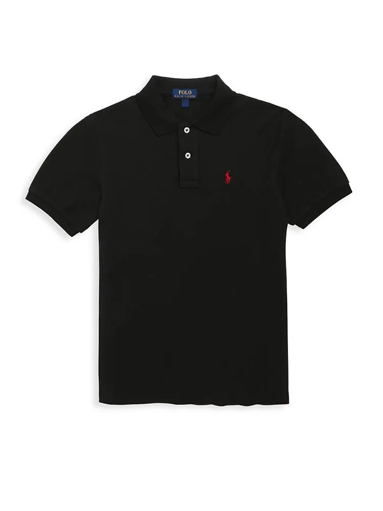 Little Boy's & Classic Mesh Knit Polo